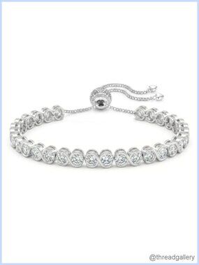 11.1CT Moissanite Tennis Bracelet 925 Sterling Silver Adjustable Chain